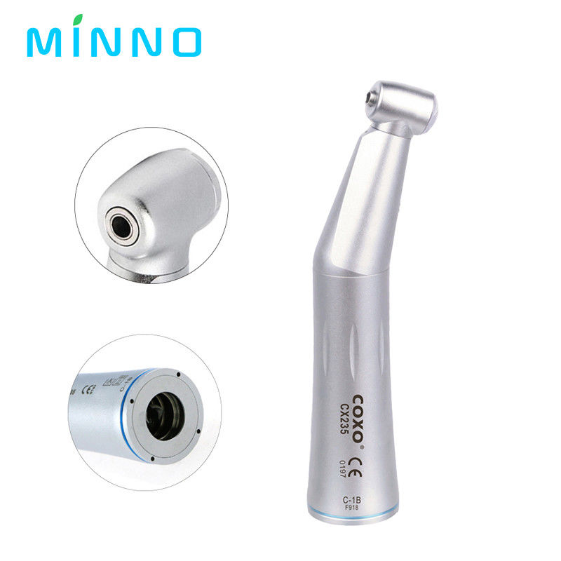 COXO CX235-C 1B 1: 1 নিম্ন গতির ডেন্টাল হ্যান্ডপিস অভ্যন্তরীণ চ্যানেল কনট্রা কোণ