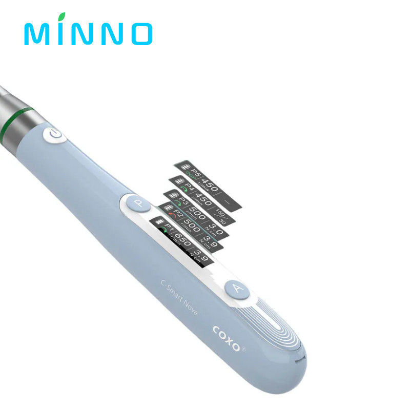 COXO 125RPM-650RPM ডেন্টাল এন্ডো রোটারি মোটর 16:1 কনট্রা এঙ্গেল এন্ডোমোটর