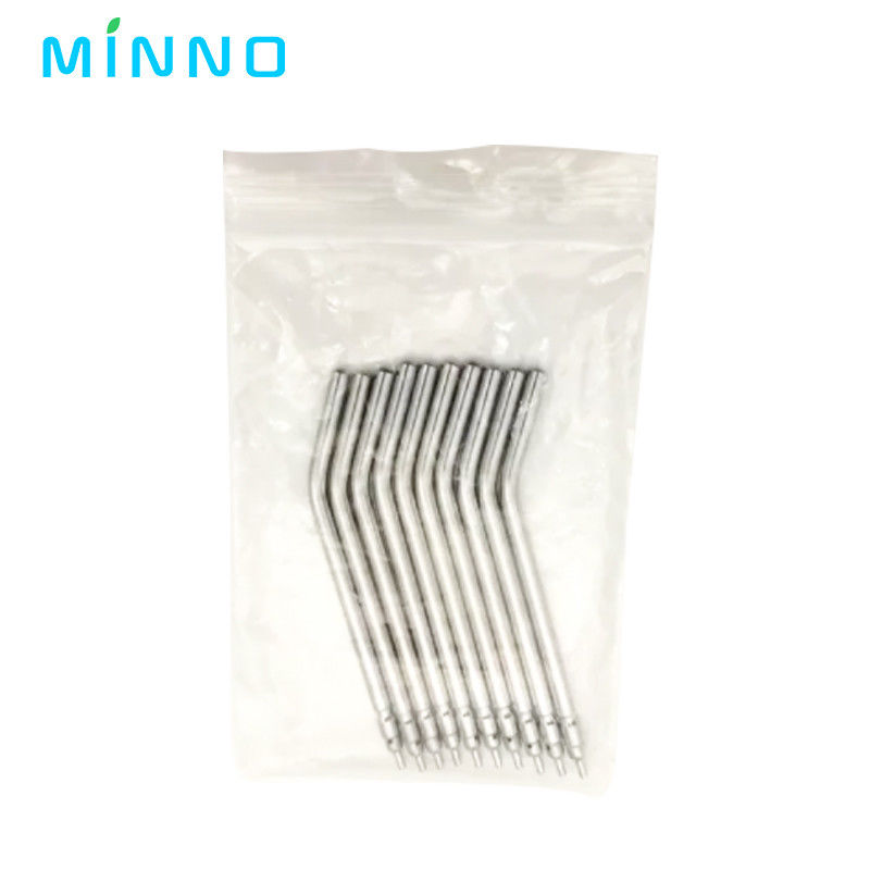 10pcs স্টেইনলেস স্টীল ডেন্টাল এয়ার ট্রিপল সিরিঞ্জ 3 ওয়ে ডেন্টাল এয়ার ওয়াটার স্প্রে সিরিঞ্জ নজল টিপস